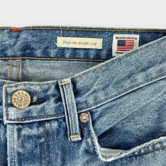 NOEND Denim High-Rise Straight Crop Jeans Size 26 - Picture 5 of 12